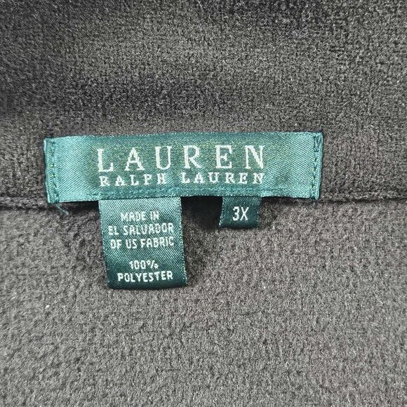 Lauren Ralph Lauren 3X Brown Fleece Pullover Suede Womens Top - Picture 3 of 10